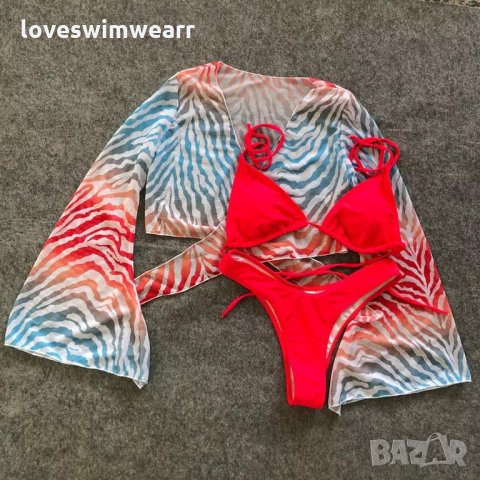 Бански от 3 части, снимка 4 - Бански костюми - 33331546
