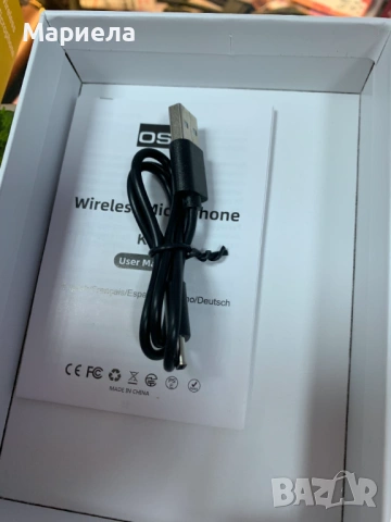 Комплект от 2 професионални безжични микрофона OSA K6 с калъф за зареждане, снимка 10 - Друга електроника - 53438018