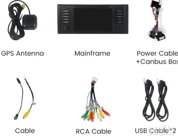 Мултимедия, BMW, X5, E53, E39, M5 Двоен дин, Навигация, дисплей, Дин, плеър 7“ екран Android, BMW X , снимка 4 - Аксесоари и консумативи - 43453327