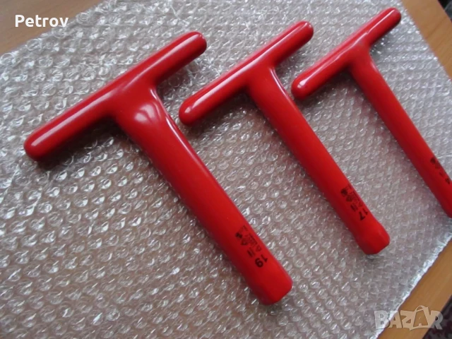 LEMP - VDE 1000 V - MADE IN GERMANY - 3 броя ПРОФЕСИОНАЛНИ Изолирани Глухи Ключове: 14 - 17 - 19 mm, снимка 2 - Клещи - 50776179