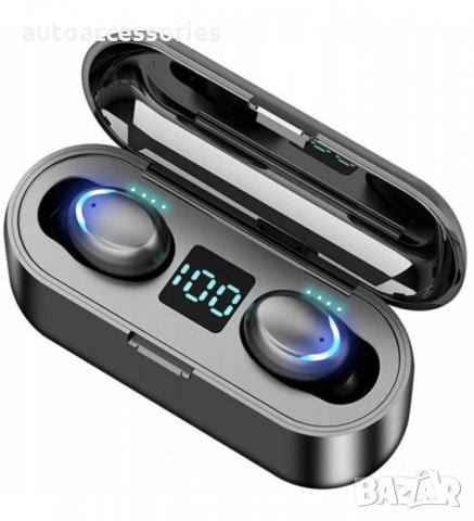 Безжични bluetooth 5.0 слушалки F9+ -5С , черни, #1000052444, снимка 1 - Безжични слушалки - 34810257