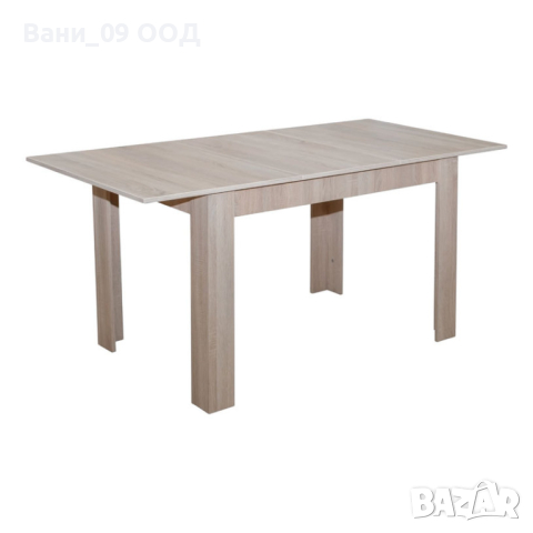Разтегателна трапезна маса в цвят дъб сонома 