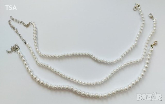 Дамски перлени огърлици , снимка 3 - Колиета, медальони, синджири - 40507043