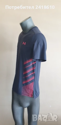 Under Armour Stretch Iso - Chill Run Mens Size S  ОРИГИНАЛ! Мъжка Тениска !, снимка 9 - Тениски - 51338622