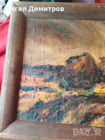 Стара маслена картина платно , снимка 5 - Картини - 51177044