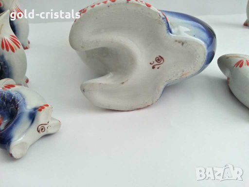 Руски порцеланов сервиз риби, снимка 6 - Антикварни и старинни предмети - 28821567
