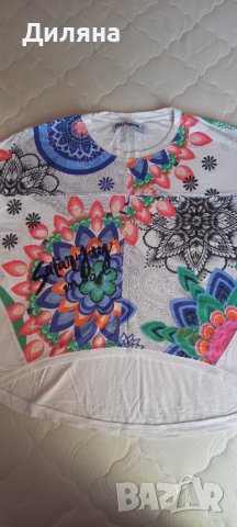 Блузи с къс ръкав Desigual L, снимка 6 - Тениски - 39006708