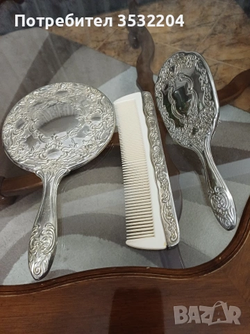 Посребрен комплект за коса, снимка 3 - Други - 53028980