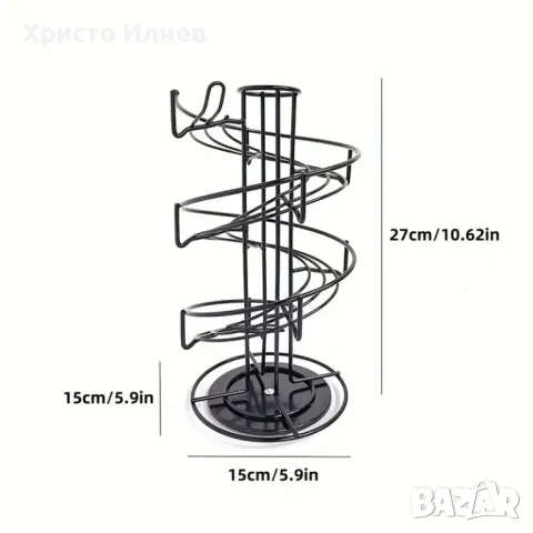 Поставка Органайзер Спирала за съхранение за кафе капсули Долче Густо Неспресо Лаваца, снимка 3 - Други стоки за дома - 47892778