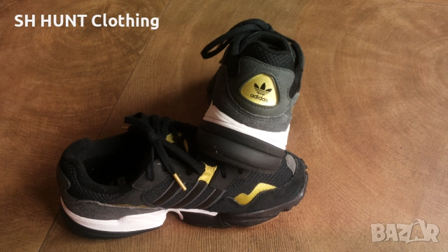 Adidas Yung-96 J Black Gray Gold Размер EUR 38 / UK 5 дамски детски маратонки 174-14-S, снимка 6 - Детски маратонки - 52652184