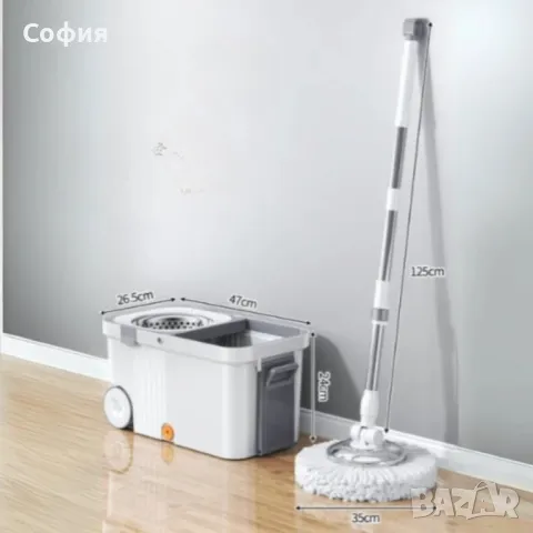   🔥САМО СЕГА!НАМАЛЕНИЕ НА ВЪРТЯЩ  МОП С ЦЕНТРОБЕЖНА КОФА🔥 🔥ПРОМО ЦЕНА 39.99 лв🔥, снимка 1