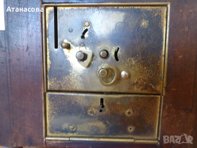 Немски каминен часовник касичка, снимка 6 - Антикварни и старинни предмети - 53222754