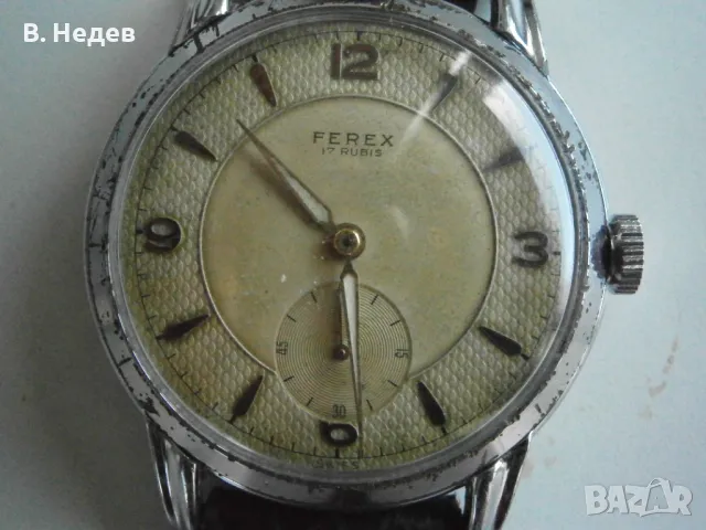 FEREX, кал. 1130 - wehrmachtswerk; 17 jewels, Swiss, VTG, снимка 1