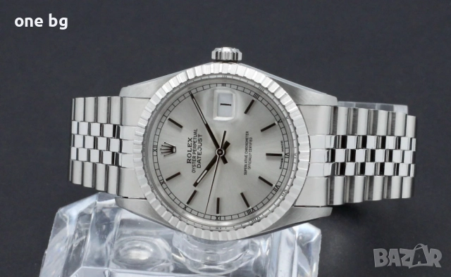 Rolex Datejust Silver , снимка 5 - Луксозни - 52058662