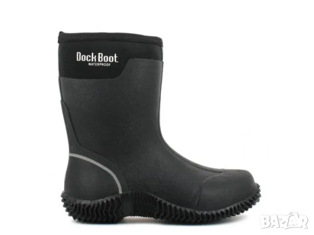 Dock Boot Lista Black - ботуши от гума и неопрен номер 39, снимка 5 - Дамски ботуши - 48744605