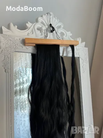 Черна перука , снимка 2 - Аксесоари за коса - 48589316