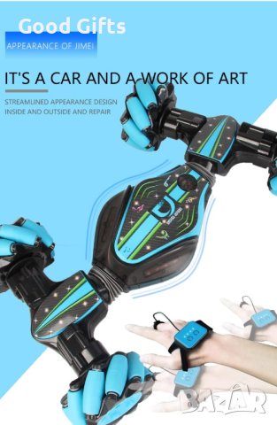 Offroad КОЛА ТРАНСФОРМЪР С ДИСТАНЦИОННО И ГРИВНА ЗА ЖЕСТОВО УПРАВЛЕНИЕ 4WD, снимка 11 - Коли, камиони, мотори, писти - 43099627