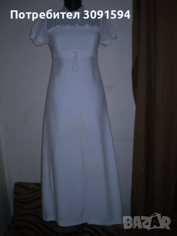 Ретро лятна бяла рокля, снимка 8 - Рокли - 53599946