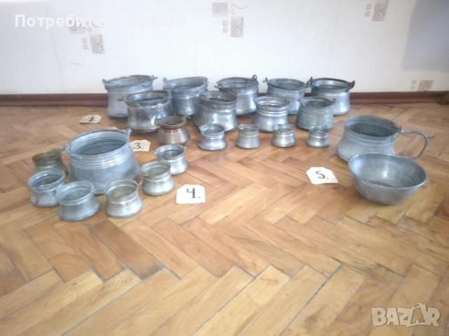 Менчета,бакърчета-котлета,,сватбарски и коледарски" калайдисани., снимка 2 - Антикварни и старинни предмети - 38272015
