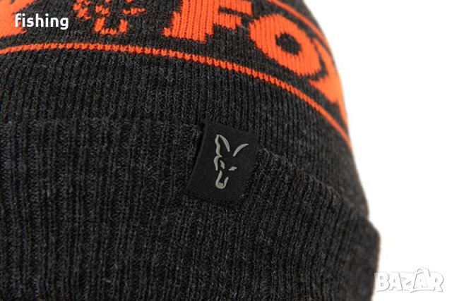 Шапка Fox Collection Bobble - Black & Orange, снимка 5 - Екипировка - 43808132