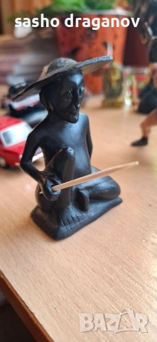 Абаносова дървена фигурка, снимка 9 - Статуетки - 52288740