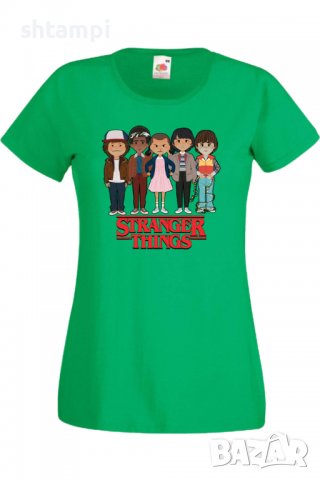 Дамска Тениска Stranger Things 3,Филм,Сериал,