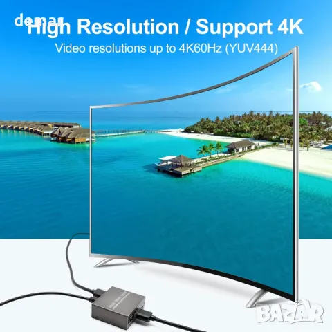 HDMI Audio Embedder Inserter Цифрово аналогово аудио към HDMI, 4K60Hz 18Gbps HDR, снимка 6 - Друга електроника - 47333293