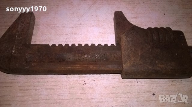 АНТИК-стар раздвижен ключ-антика-внос швеицария 25х6см, снимка 9 - Ключове - 26646611