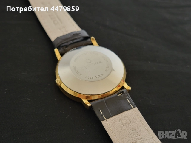 Позлатен часовник Certina Automatic 25 jewels , снимка 6 - Мъжки - 52104805