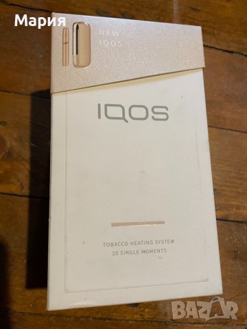 Нов комплект IQOS 3 Gold , снимка 1 - Електронни цигари - 37807431