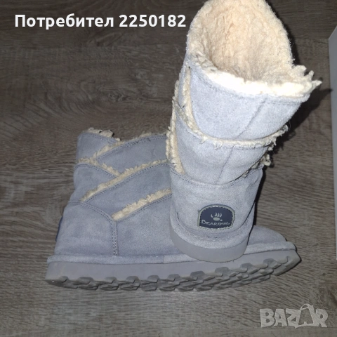 Bearpaw апрески естествен велур!, снимка 3 - Дамски боти - 53135828