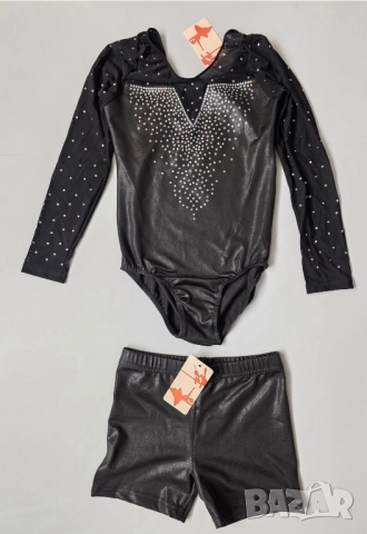 Детско спортно трико за художествена гимнастика размер 128, 8 години, снимка 10 - Художествена гимнастика - 52017842