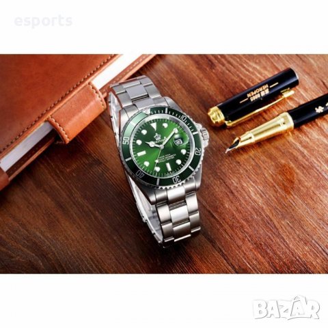 Мъжки часовник Reginald Silver Green сребристо-зелен неръждаема стомана нов luxury , снимка 10 - Мъжки - 37005727