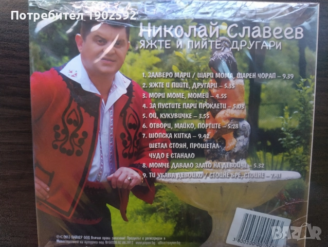  Николай Славеев ‎– Яжте и пийте, другари , снимка 2 - CD дискове - 51799712