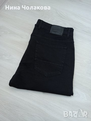 Черни мъжки дънки Ridding jeans, снимка 4 - Дънки - 35257941