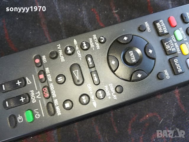 SONY RDR-DVD/HDD REMOTE, снимка 4 - Дистанционни - 28602084