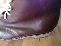 Зимни кожени,шити високи обувки 48 номер,за широк крак, снимка 2