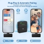 Безжичен микрофон Lavalier за iPhone, Android, компютър, лаптоп, 2.4GHz Plug & Play НОВ, снимка 2