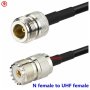 Кабел N female - UHF female / LMR240 / 50 cm, снимка 1 - Друга електроника - 43618266