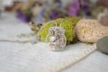 🌿 Колие с изсушени цветчета на бяла гипсофила, лавандула и фестука , снимка 1