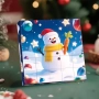 Коледен магнитен пъзел, 25 кубчета, снимка 4