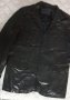 Черно мъжко яке от мека естествена кожа  марка Joop  в отлично състояние-220лв , снимка 1 - Якета - 39641365