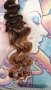 👑 💗Ново ! Професионален Модел Ретро Шик Къдрици Коса на Снопчета за Прикачане Цвят Омбре КОД АН203, снимка 4