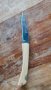 сгъваем нож от неръждаема стомана с бамбукова дръжка, подходящ за къмпинг, снимка 1
