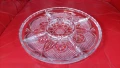 Кристален поднос, ордьоври, ядки, мезета, снимка 1