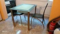 Трапезарна Стъклена маса размери дъл.1.10/ шир.75 / височина 75см КАТО НОВА 110лв, снимка 3