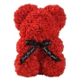 Плюшено мече с LED рози - подарък за мама, момиче, баба - комплект вечни рози 25 см, снимка 2