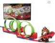 Високоскоростна писта със завъртане на 360 градуса а високоскоростна състезателна кола 666485, снимка 1