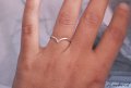 Нежно сребърно пръстенче R058, снимка 7
