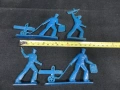 ЛОТ ОТ 4 СТАРИ РЕТРО СОЦ СССР ПЛАСТМАСОВИ ФИГУРКИ ВОЙНИЦИ МАТРОСИ , снимка 3